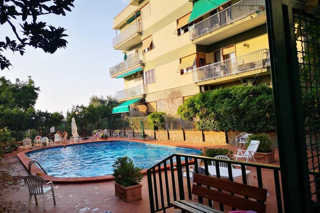 索伦托Super Attico Vista Mare Con Piscina公寓 外观 照片